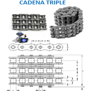 R80-3 CAJA DE CADENA TRIPLE LINK-BELT PASO 80 (P=1″) REMACHADA LARGO 3.05MT. ( 10FT ) (copia)